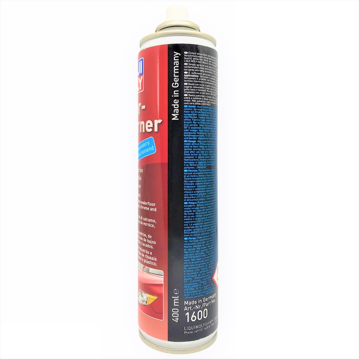 Chai xịt vệ sinh nhựa đường chuyên dụng Liqui Moly 1600 - Tặng kèm 1 khăn lau chuyên dụng 3M màu ngẫu nhiên