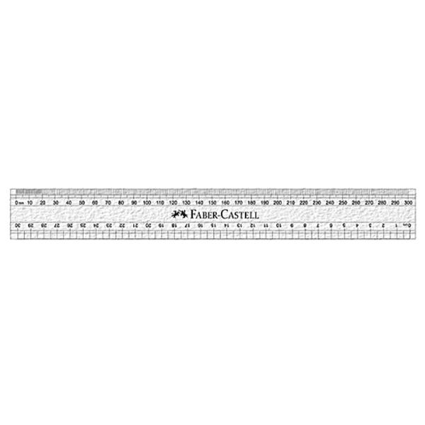 Bộ 2 Thước Kẻ Nhựa Faber - Castell 171220 - 30Cm