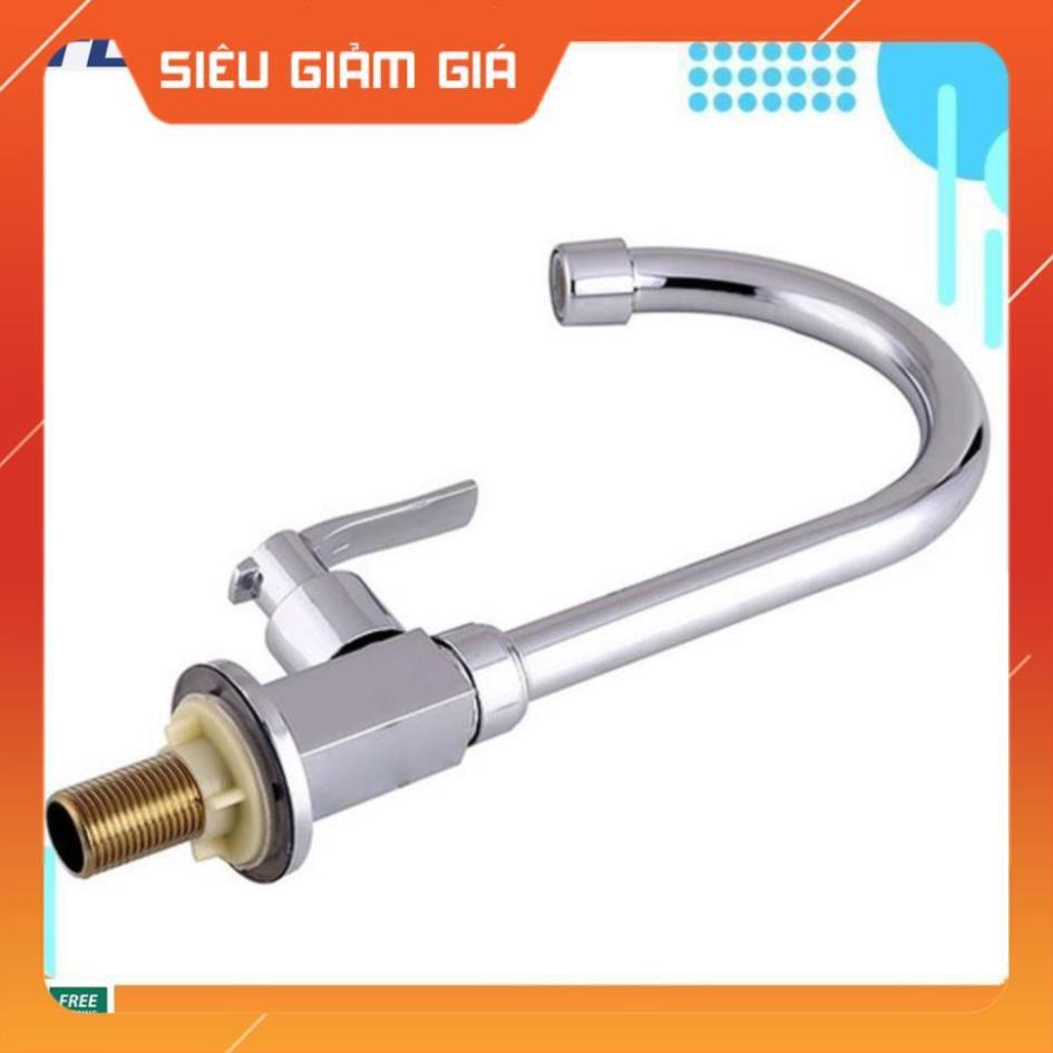 Vòi nước bằng thép không gỉ thiết kế hiện đại dành cho bồn rửa chén 206806