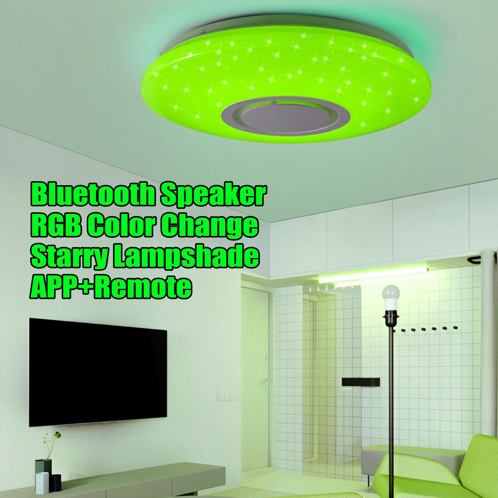 RGB LED Music Ceiling Light APP with Bluetooth Speaker Bedroom Lamps Smart Ceiling Lamp with Remote Control