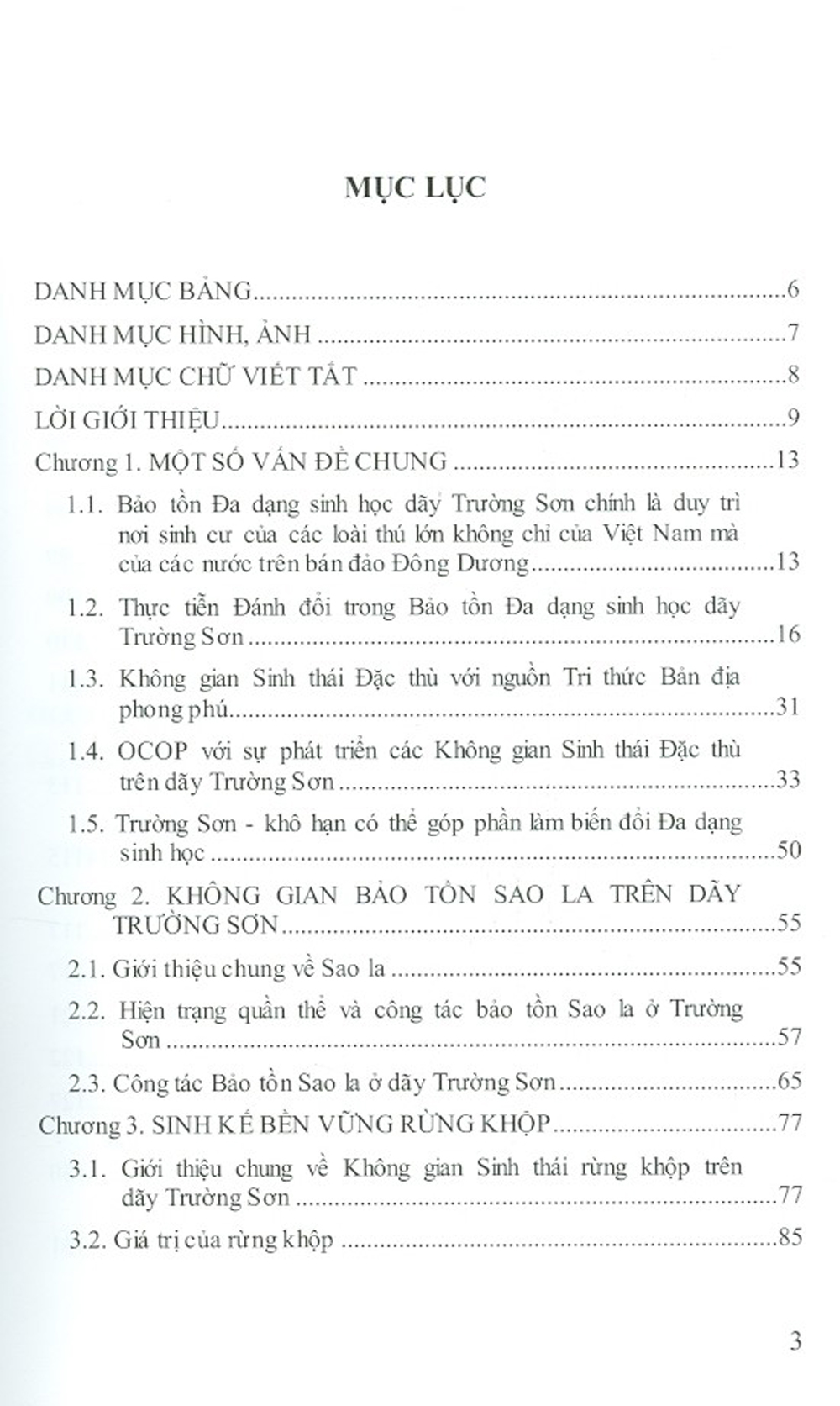 Những Không Gian Sinh Thái Đặc Thù Dãy Trường Sơn - Bảo Tồn Đa Dạng Sinh Học Dãy Trường Sơn - Tập 2