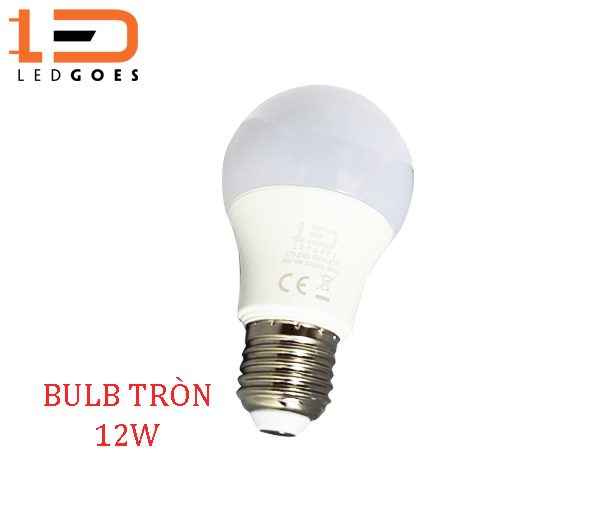 Bóng Đèn Led Bulb LEDGOES LGCLA60 12W Siêu sáng, Tiết kiệm điện, Tuổi thọ 15,000h Dùng làm đèn học, đèn trang trí, chiếu sáng nhà ở, ban công