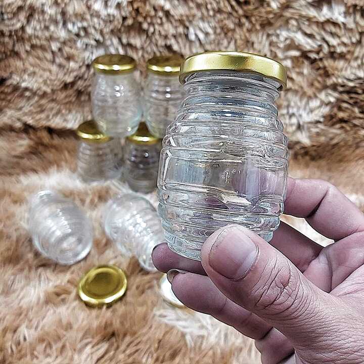 Hũ Chưng Yến 100ML mẫu con ong nắp thiếc vàng – Hủ Yaourt thủy tinh đựng mật ong, dầu dừa, gia vị, thức uống, thực phẩm