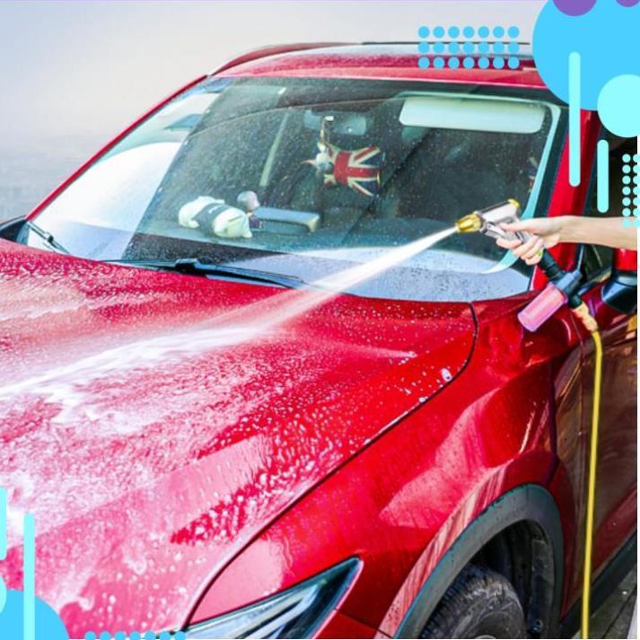 Bộ dây vòi xịt ️bơm nước phun sương️ đa năng, tăng áp 3 lần, loại 7m, 10m 206236 đầu đồng, cút, + mở chai
