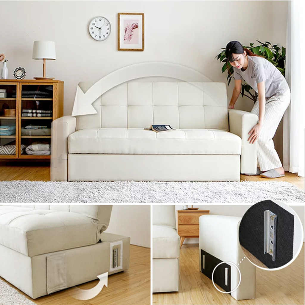 Ghế Sofa Giường (Sofa Bed) Bật Kiểu Mới Hiện Đại Kích Thước 190cm x 110cm x 85cm Với Khung Gỗ Sồi Chắc Chắn HGB-10