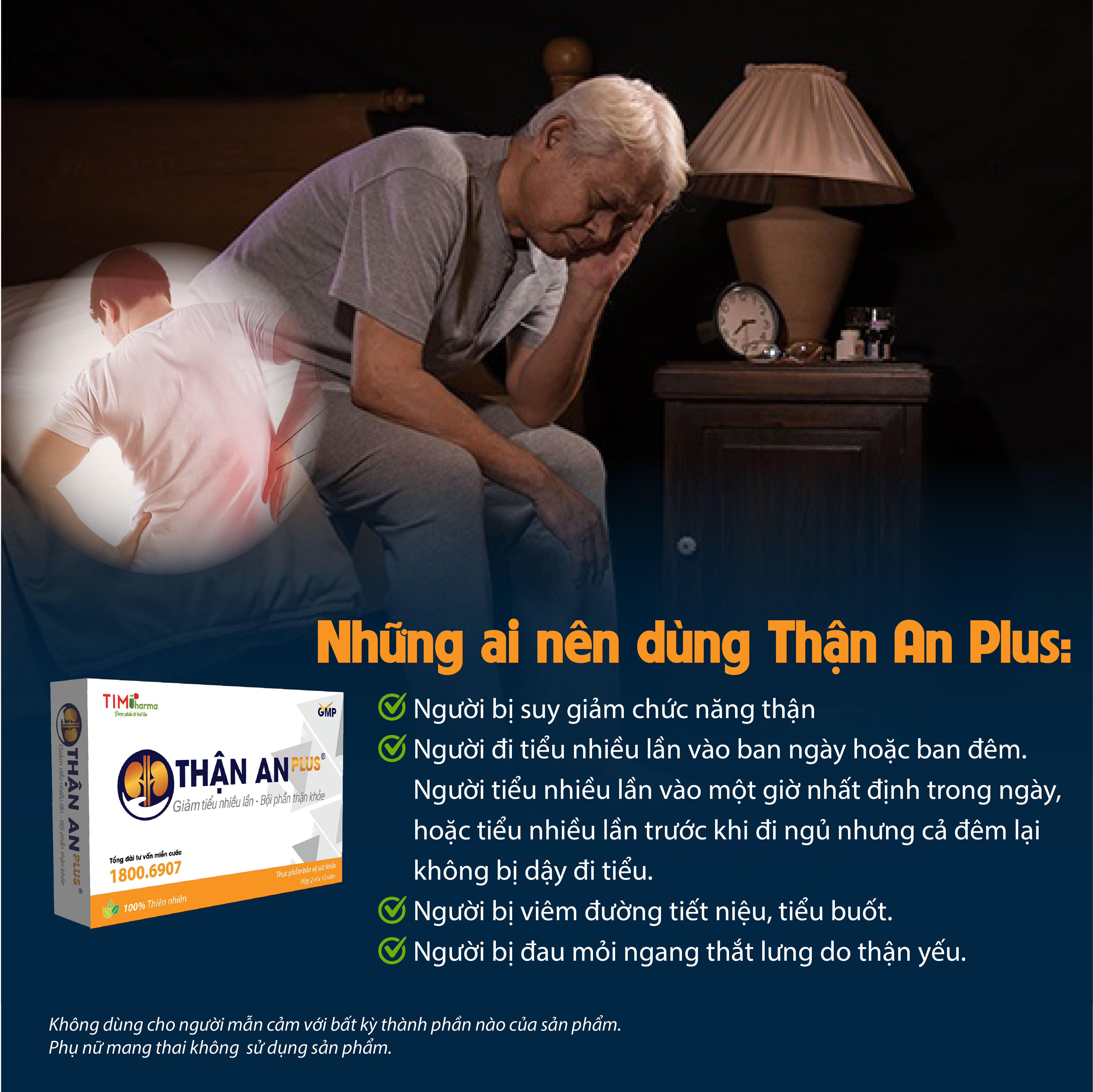 TPBVSK THẬN AN PLUS – Hỗ trợ giảm tiểu nhiều lần, bội phần thận khỏe