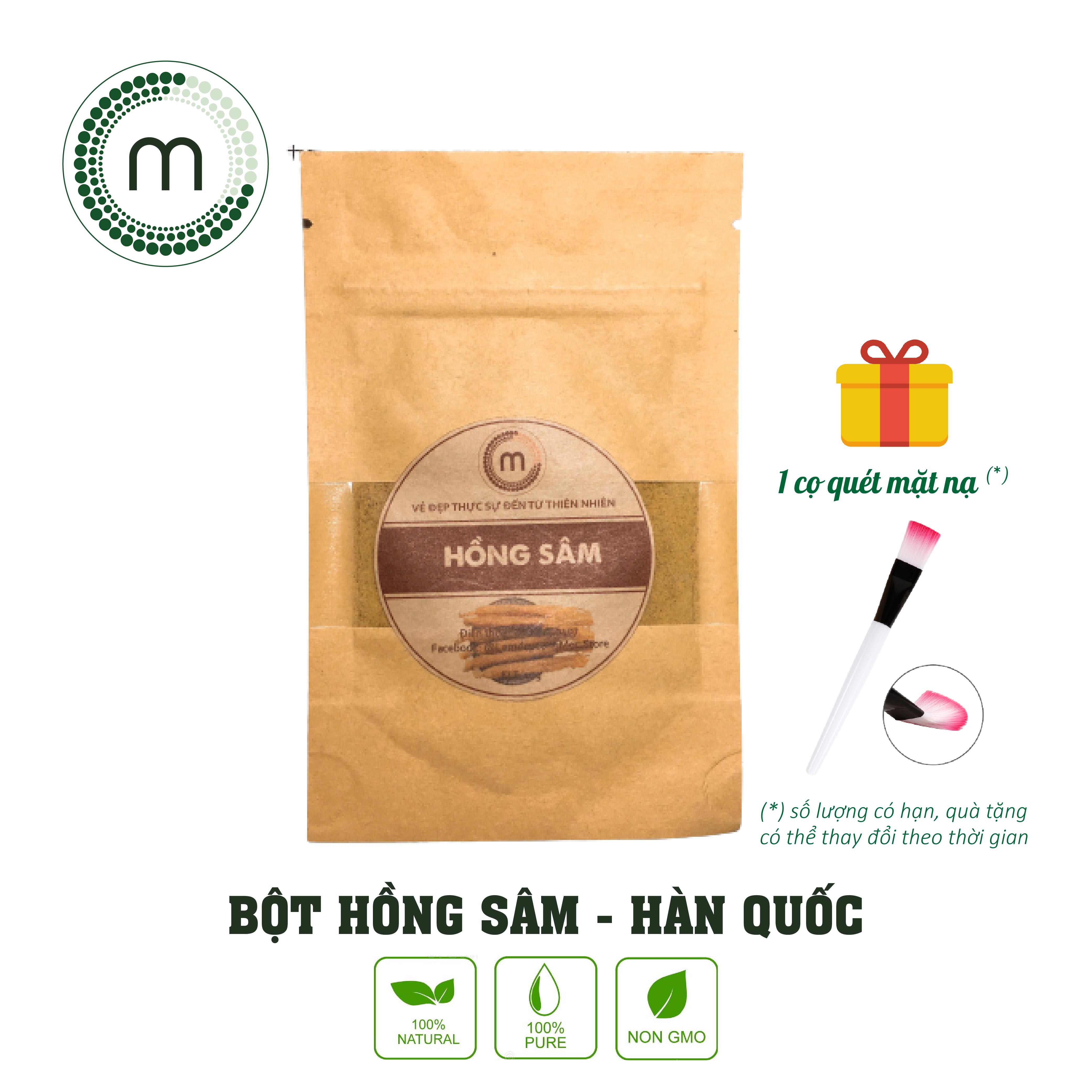 Bột  Hồng Sâm  đắp  mặt chống lão hóa nguyên chất 10g