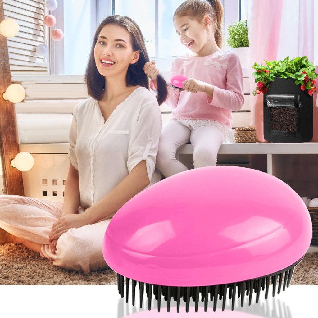 Portable Plastic Comb Scalp Massage Shower Brush Magic Hair Brush Round Use For Hair Salon,Hair Style, Shower,Shampoo