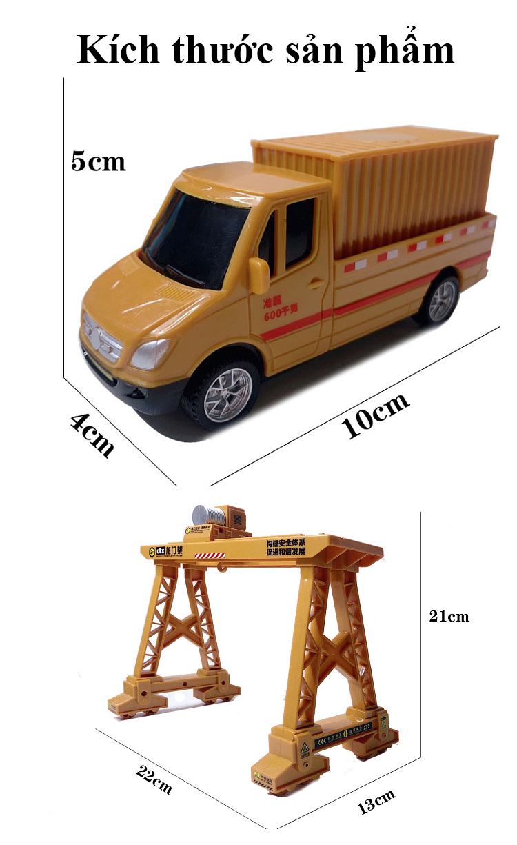 Đồ chơi mô hình giàn cẩu công trình KAVY gồm nhiều chi tiết nhỏ, chi tiết sắc sảo, đẹp, di chuyển được với các khớp chuyển động