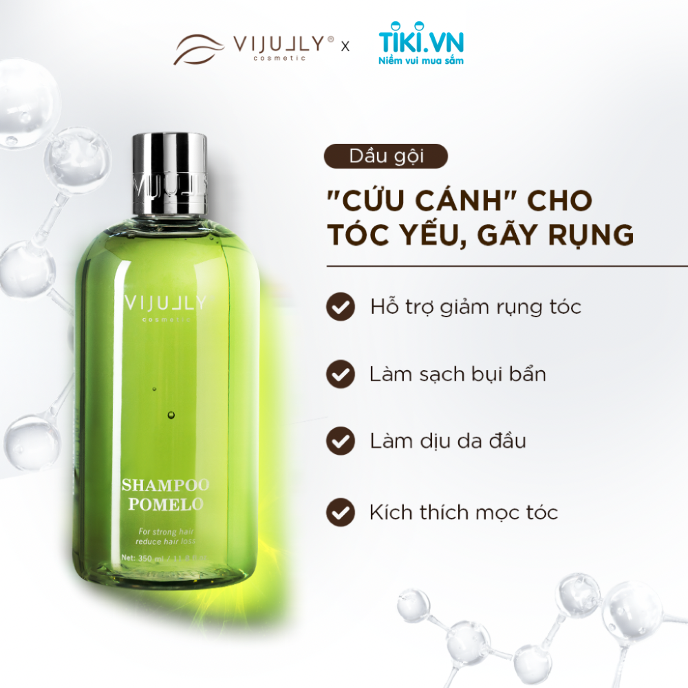 [COMBO 3 BỘ SP] Bộ sản phẩm: Dầu Gội Bưởi , Kem Xả Dừa và Tinh dầu bưởi VIJULLY Cao Cấp