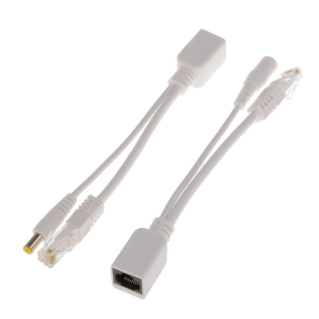 Power Over Ethernet PoE Adapter Injector with Splitter Supports 5/12/24/48V