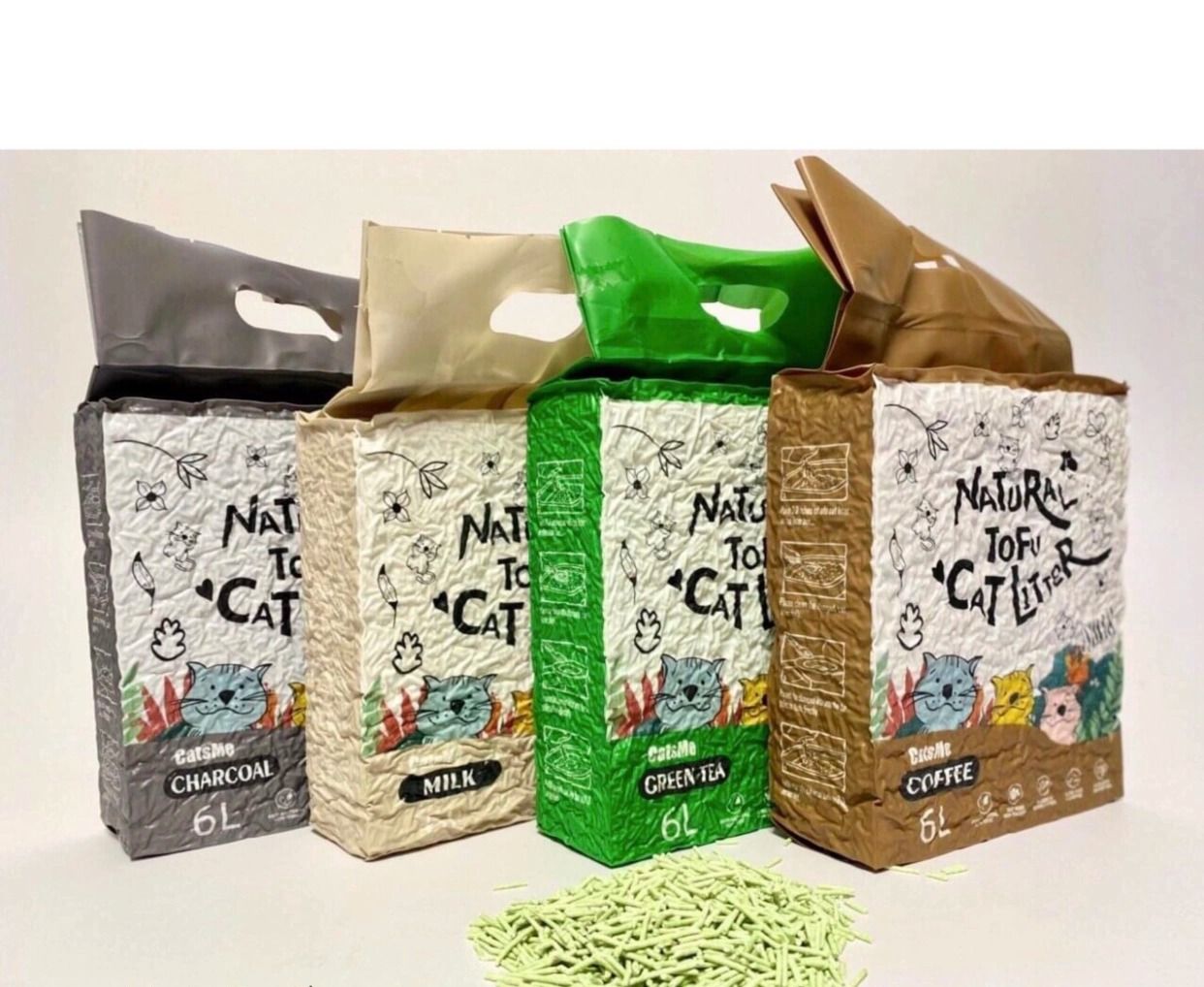 Cát Đậu Nành Cho Mèo CatsMe 6L - Nhiều Mùi