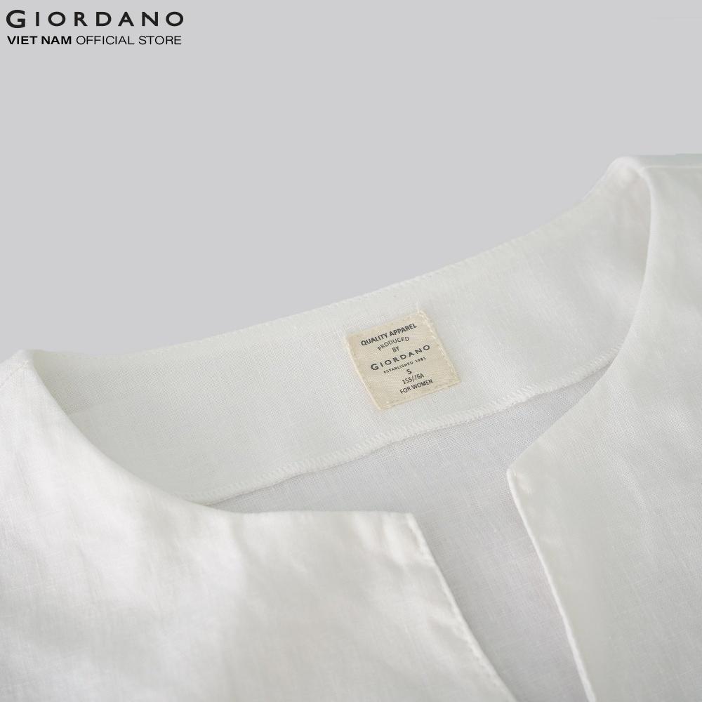 Áo Sơ Mi Linen Ngắn Tay Nữ Giordano 05340214