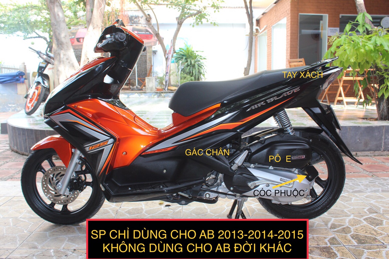 COMBO ỐP PHỤ KIỆN TRANG TRÍ DÙNG CHO XE AB 2013 2014 2015 CROM ( 3 MÓN : CHE PÔ ,BẦU E,KÉT NƯỚC )