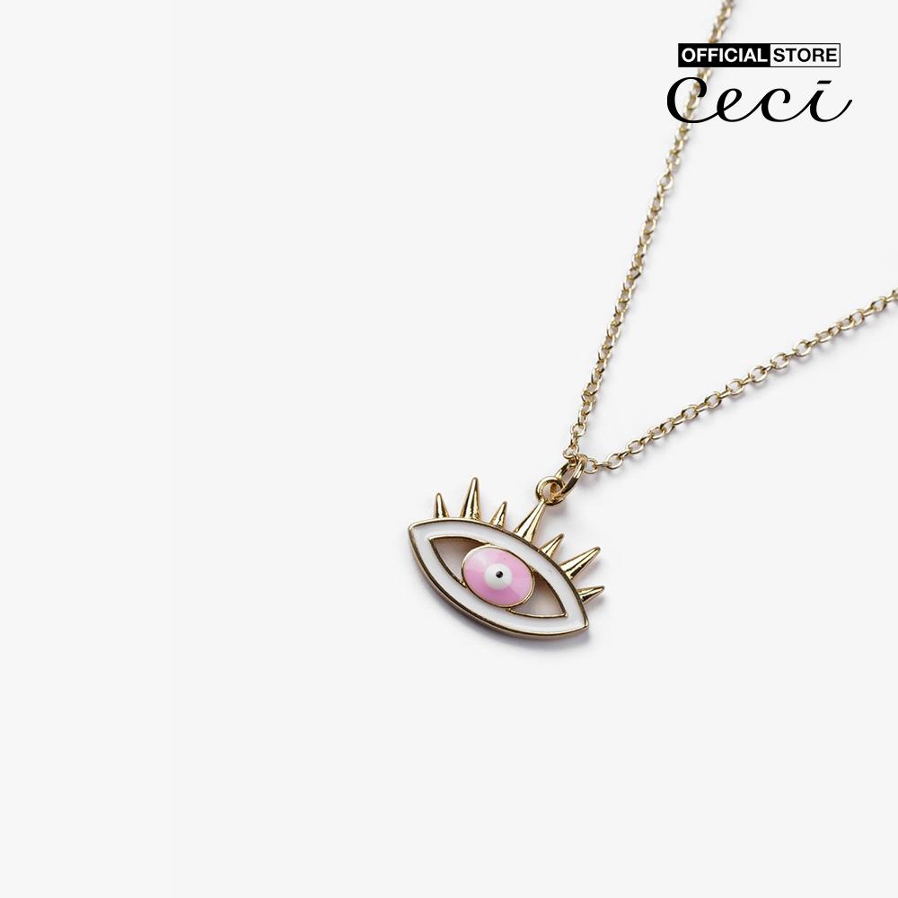 CECI - Dây chuyền nữ sợi mảnh phối hình mắt độc đáo CC4-01000203-13