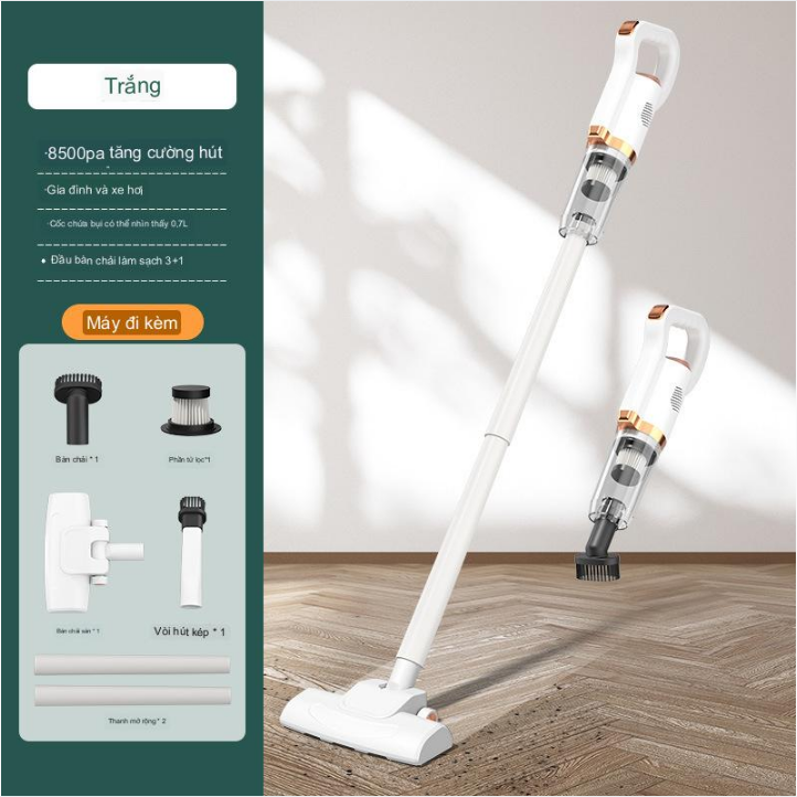 Máy Hút Bụi Cầm Tay Pin Sạc đa năng SK LIFE Vacuum Cleaner 8500pa