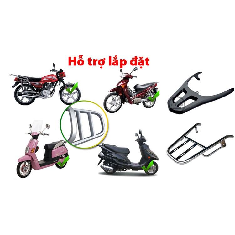 Thùng Đựng Đồ Gắn Đuôi Xe Máy ZHC- 477L - Kèm Đế - Bền Đẹp