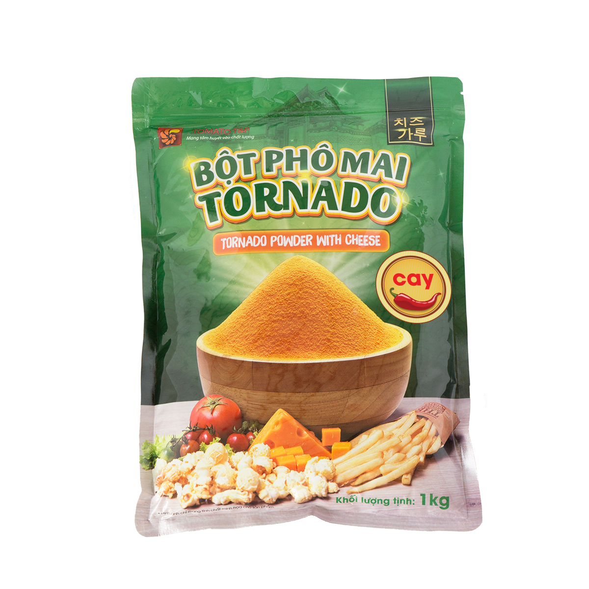 Bột Phô Mai Tornado Vị Cay Gói (1kg / Gói)