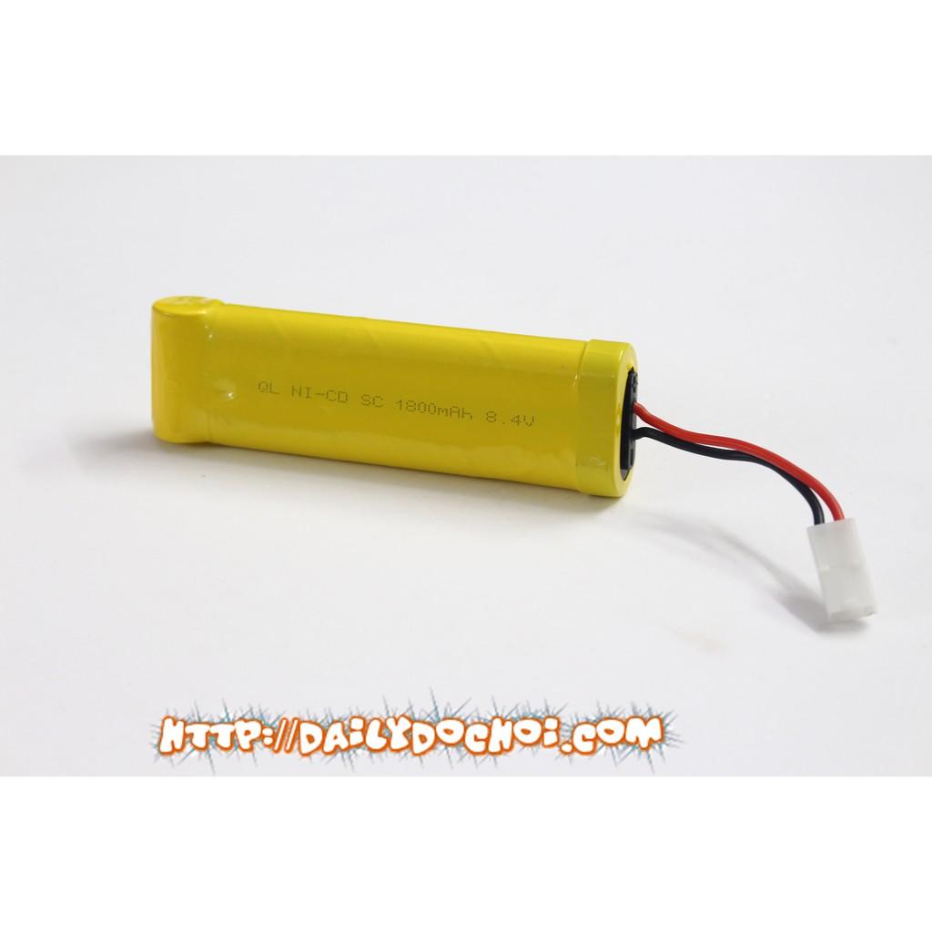 Pin sạc 8.4V dung lượng cao 1800mAh - 2000mAh chân cắm trắng Jack Ket 2P