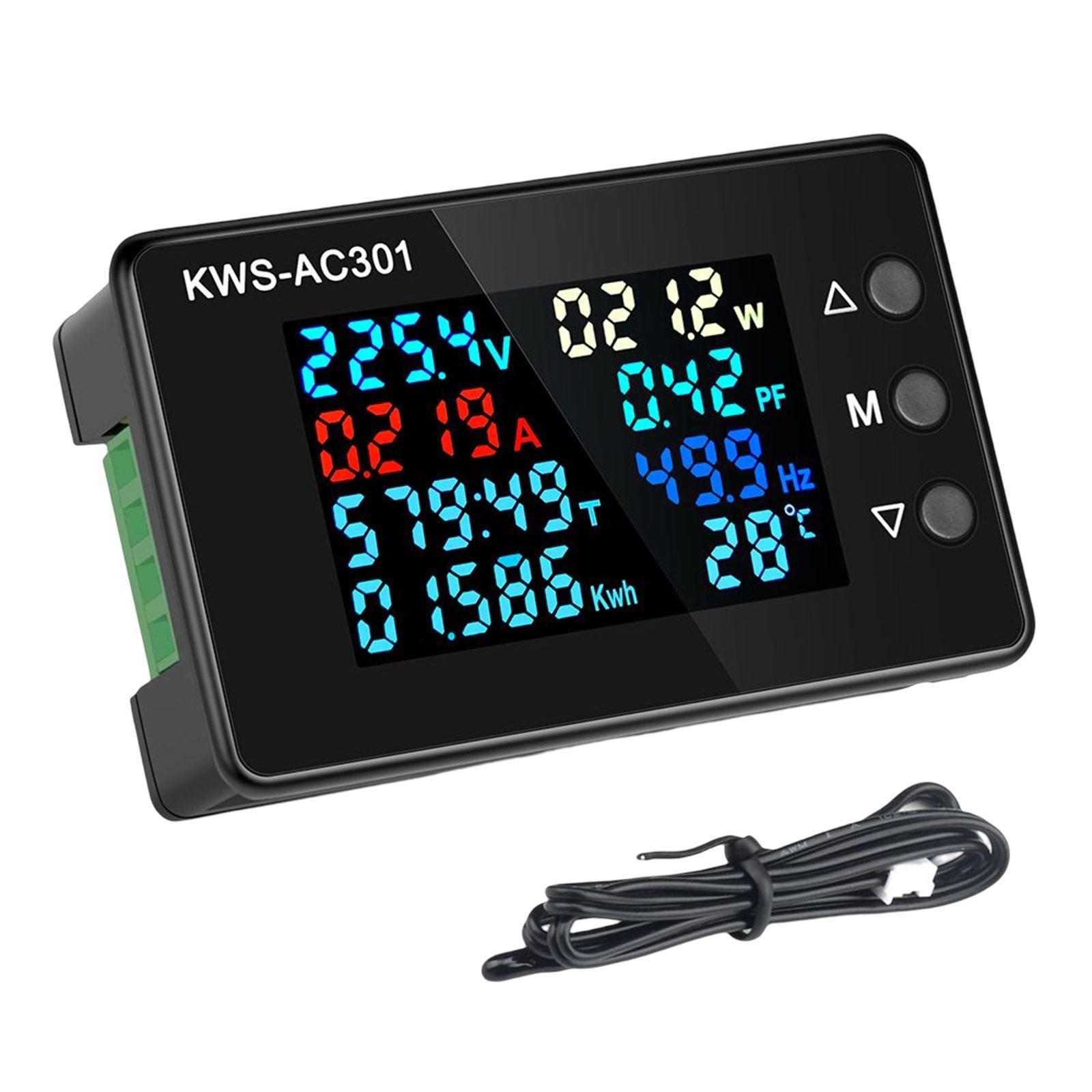 AC Power Meter Power Current Electricity Screen Digital Voltage Electric Display Meter