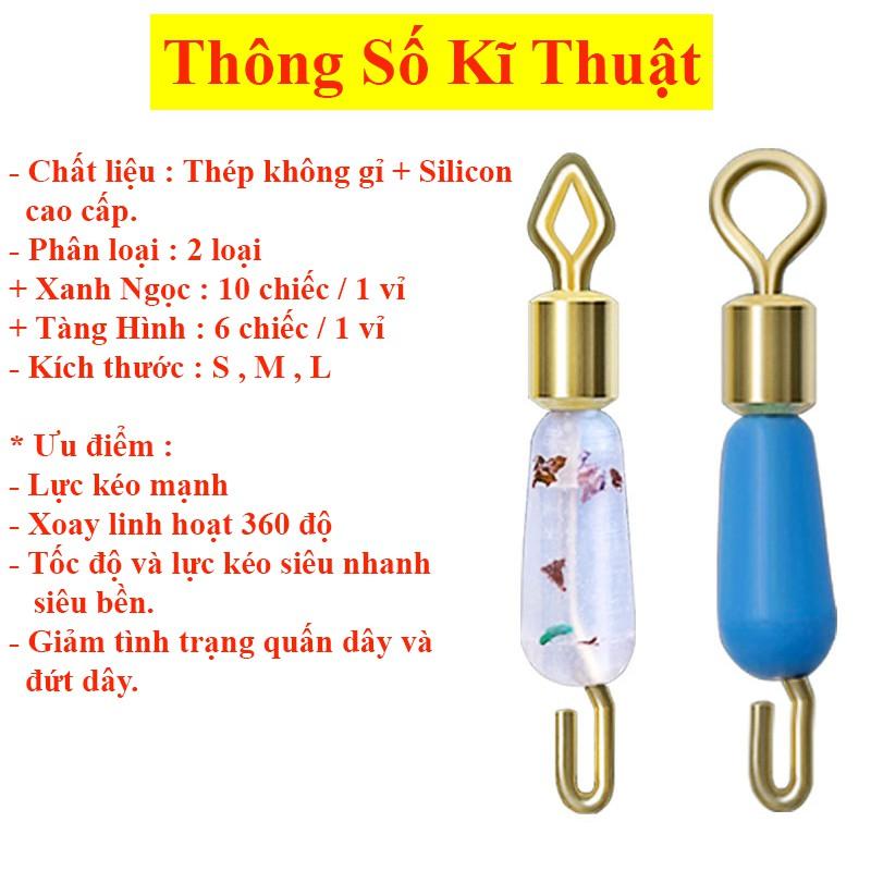 Vỉ Khóa Link Mà Ní Số 9 Câu Cá Chống Xoắn Cao cấp Siêu Tiện Lợi PK-3