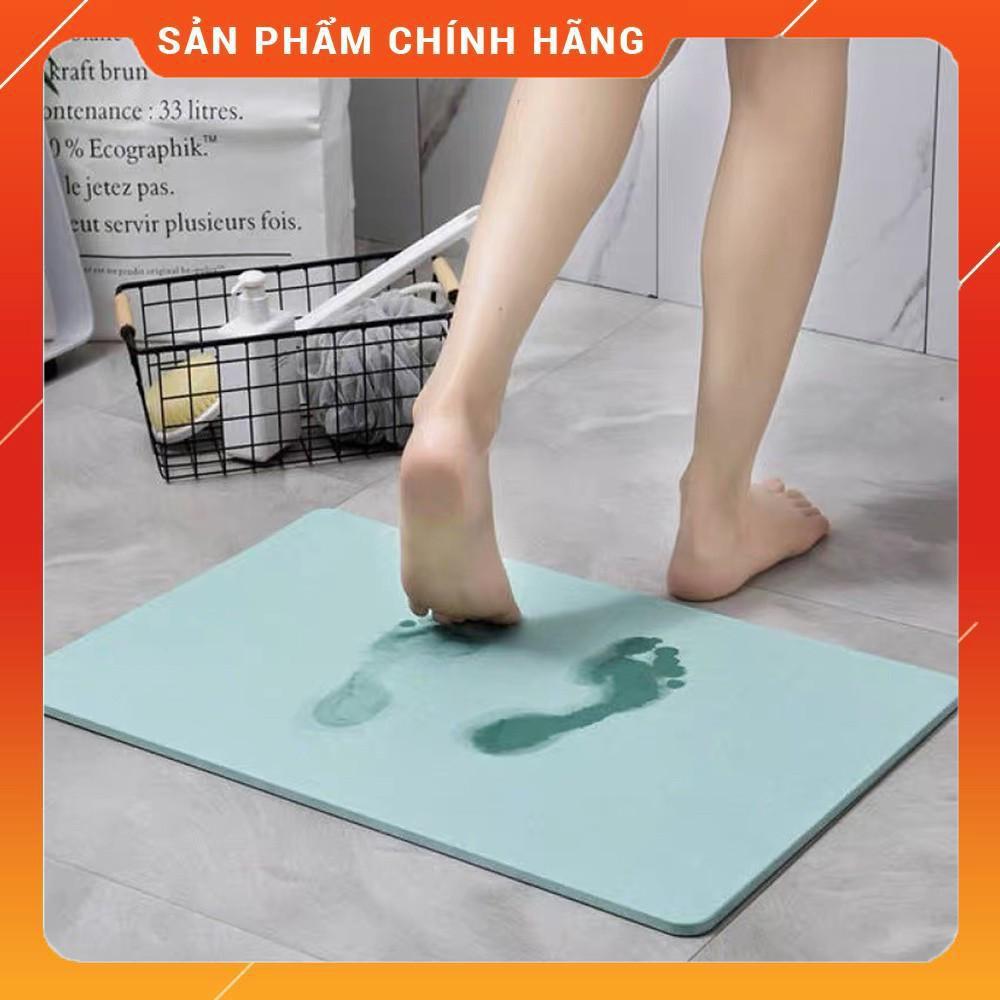 Thảm Đá Lau Chân Phòng Tắm Siêu Thấm Nước - Thảm Đá Nhật Bản - Thảm Đá  Màu Trơn