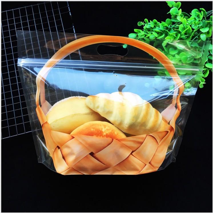 Set 5 túi đựng bánh hình giỏ mây