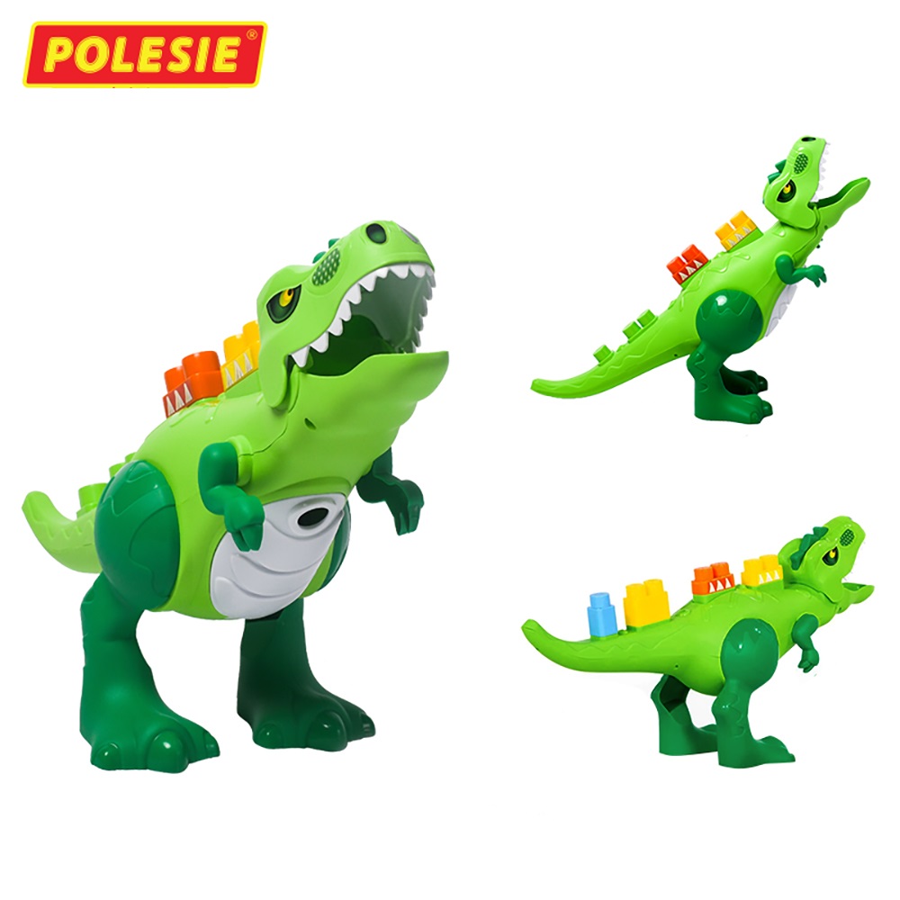 Bộ Đồ Chơi Lắp Ráp Khủng Long Dino 30 Chi Tiết Polesie 67807 Kích Thích Tinh Thần Sáng Tạo, An Toàn, Thông Minh