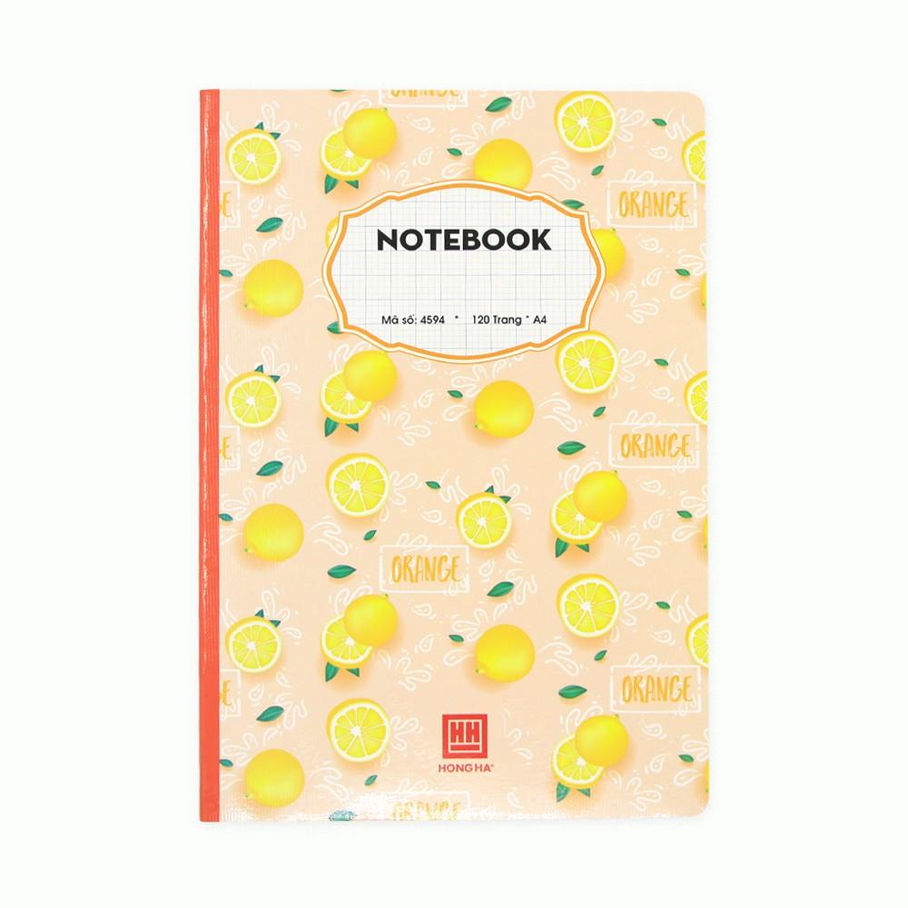 Sổ Notebook 4 ô ly A4 120 trang Hồng Hà (2.5x2.5 mm) - 4594