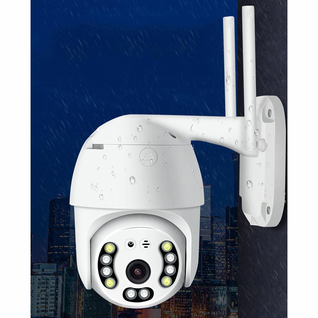 -10  1080P WiFi P2P PTZ IP Outdoor Dome Pan Tilt Camera Motion Alarm