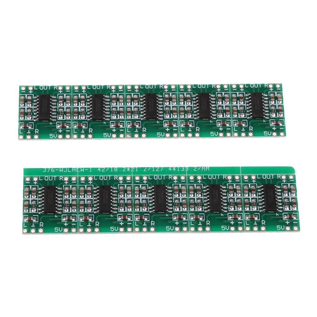 10Pcs Digital Efficient DC 5V USB Power Amplifier Board PAM8403 Module