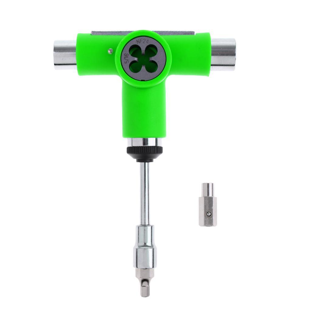 Multifunction Skateboard Longboard T-Tool Screwdriver Socket Wrench