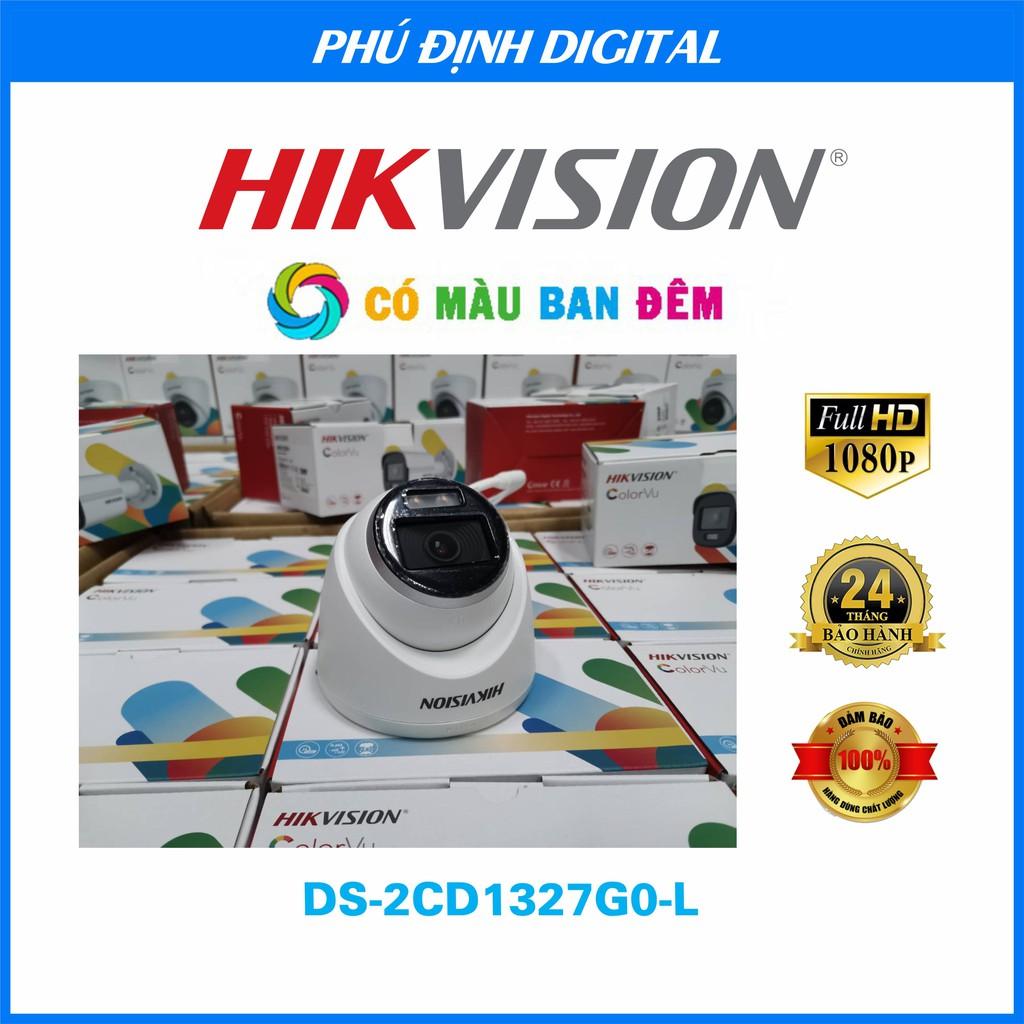 Camera IP Dome 2mp có màu ban đêm Hikvision mã DS-2CD1327G0-L - Hàng Chính Hãng