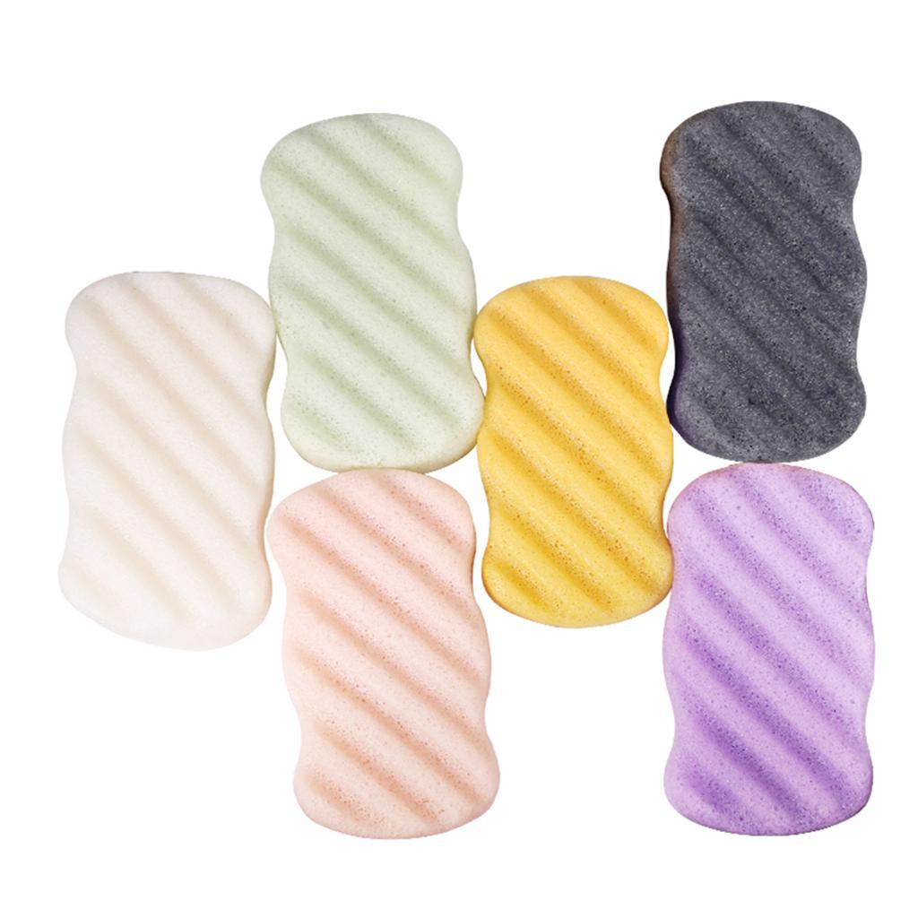 2 Pieces 100% Natural Konjac Soft Puff Face Body Wash Cleaning Sponge