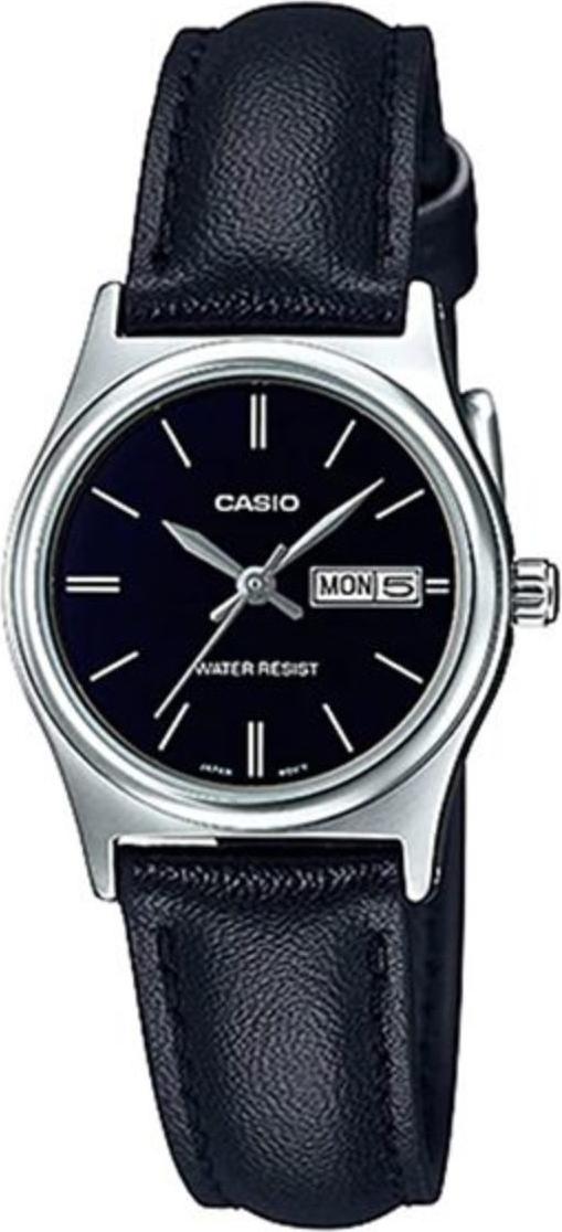 Đồng Hồ Casio Nữ LTP-V006L-1B2UDF Dây Da Màu Đen - Chống Nước - Có Lịch Ngày &amp; Thứ