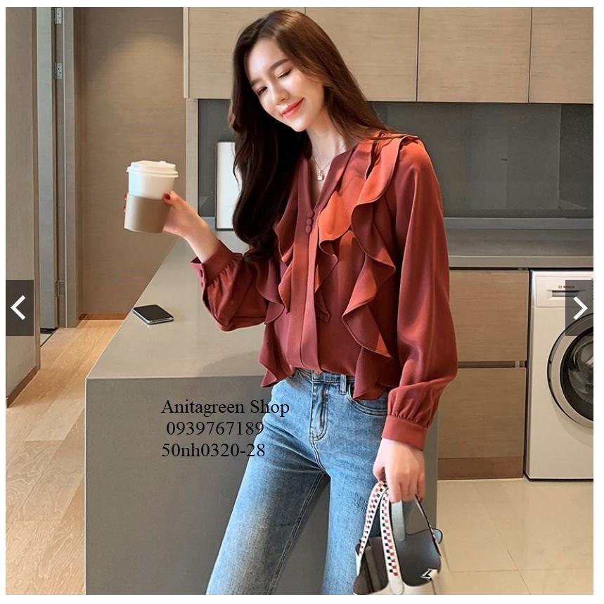 50nh0320-SƠ MI VIỀN BÈO TIỂU THƯ s-6xl