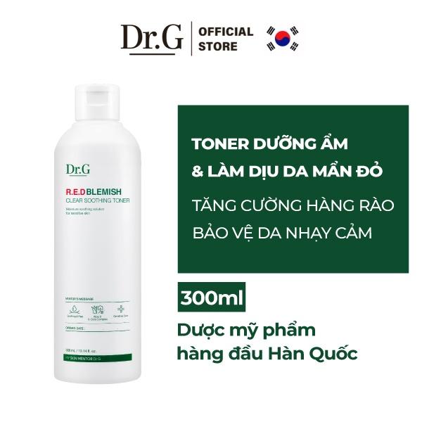 Dr.G Nước hoa hồng R.E.D Blemish Clear Soothing Toner 300ml