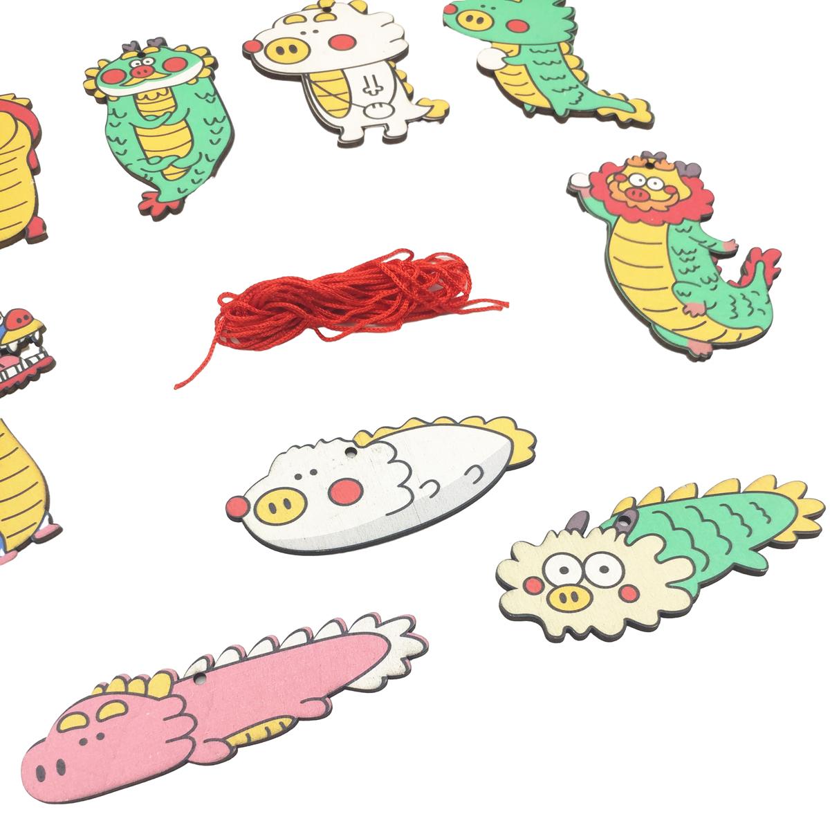 Bộ 9 Dây Treo Trang Trí Tết - Bách Mộc - Chủ Đề Rồng