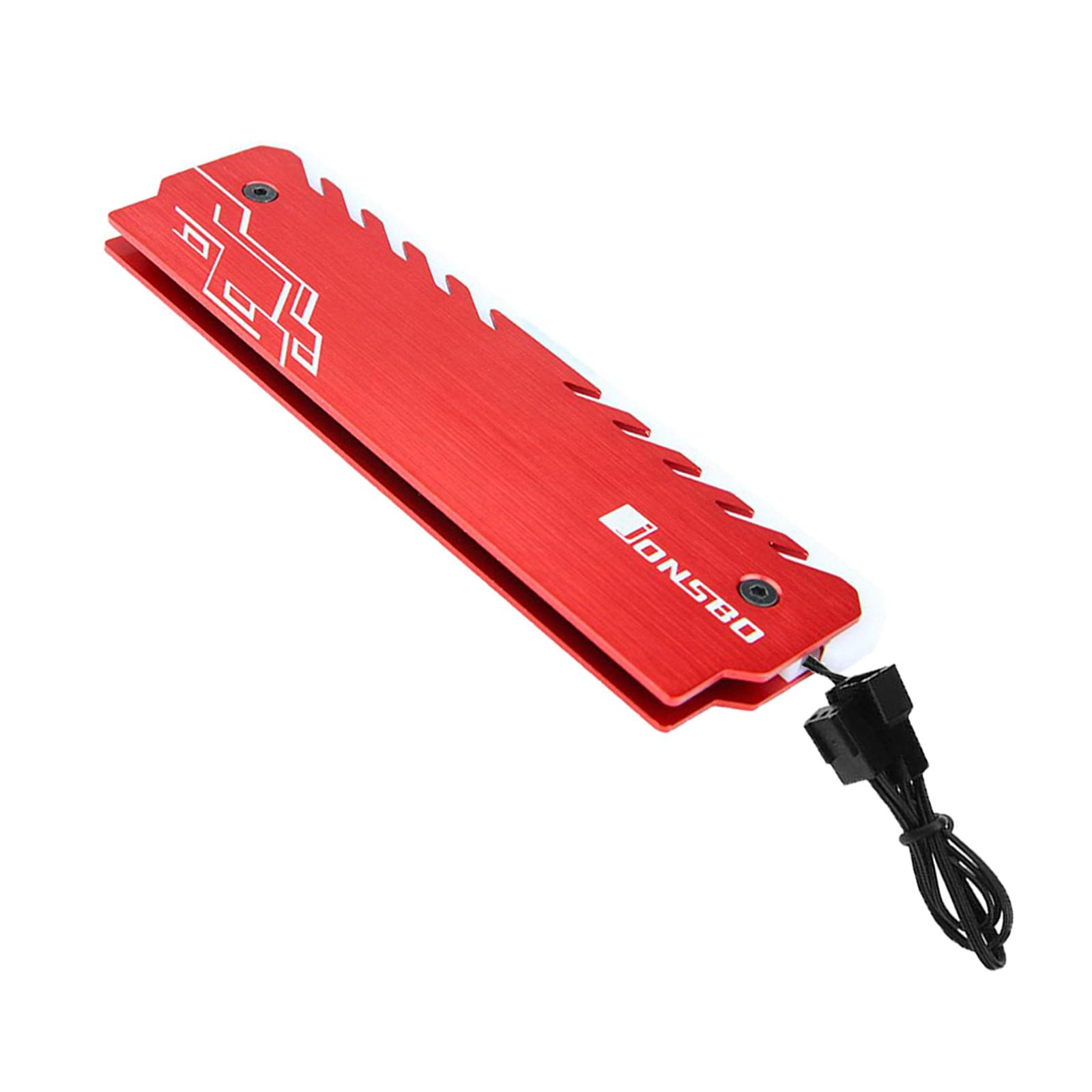 Cooling Vest 3Pin Memory RAM Cooler Radiator Anodizing Process for PC Game Black
