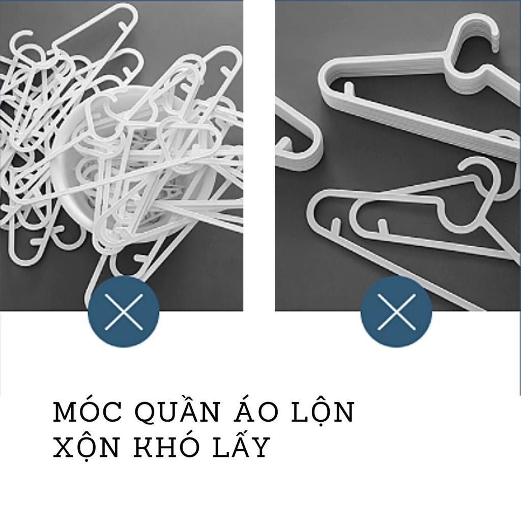 Bộ móc dán treo lưu trữ cố định kẹp móc quần áo