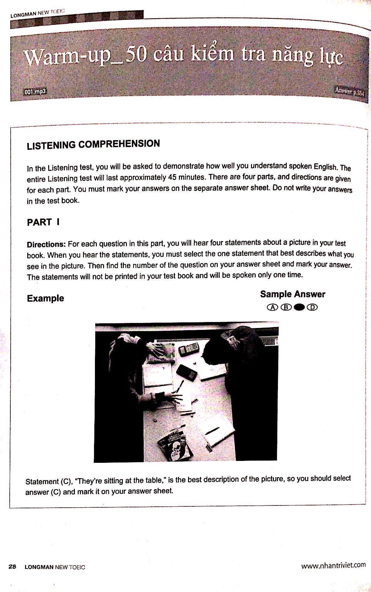Sách Longman New TOEIC Listening Comprehension (Kèm CD) - ảnh 9