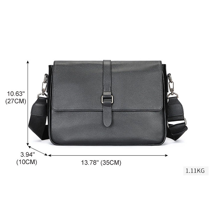 Túi đeo chéo nam  vừa laptop 13.3inch BHM6134 chuẩn da bò thật