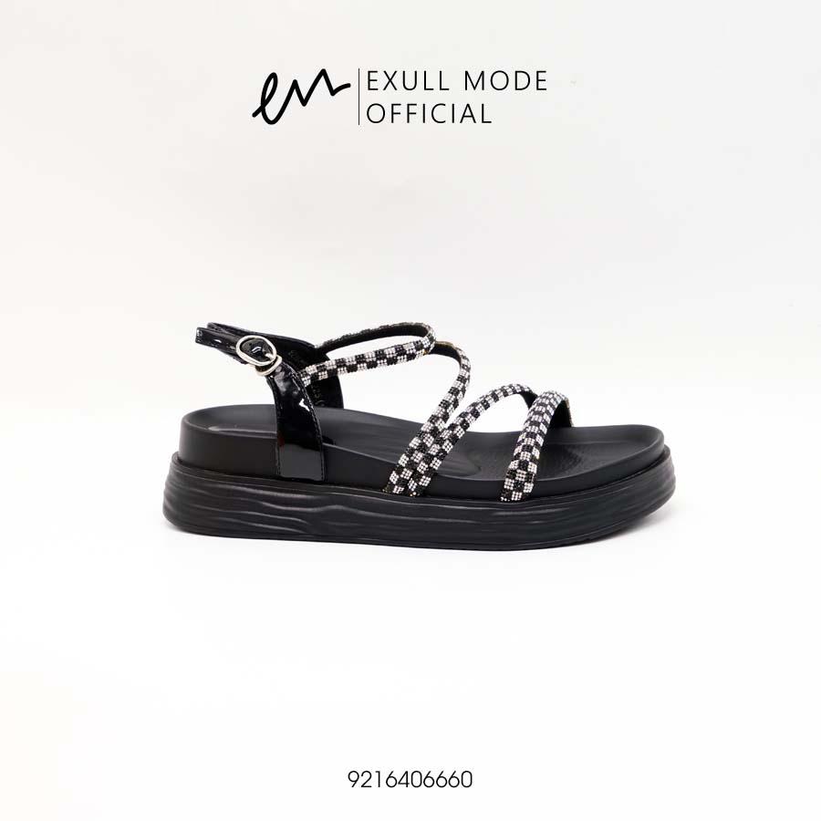 Sandals Đế Bằng Da Cao Cấp Quai Kẻ Caro Exull Mode 9216406660