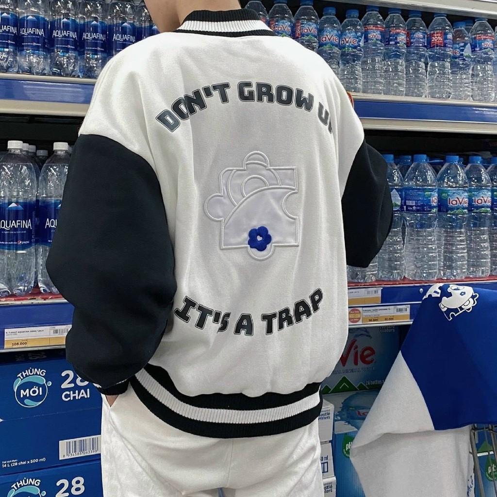 Áo Khoác Nỉ Bomber Nam Nữ Form Rộng Unisex Chất Nỉ Ngoại Dày Dặn Cực Hot