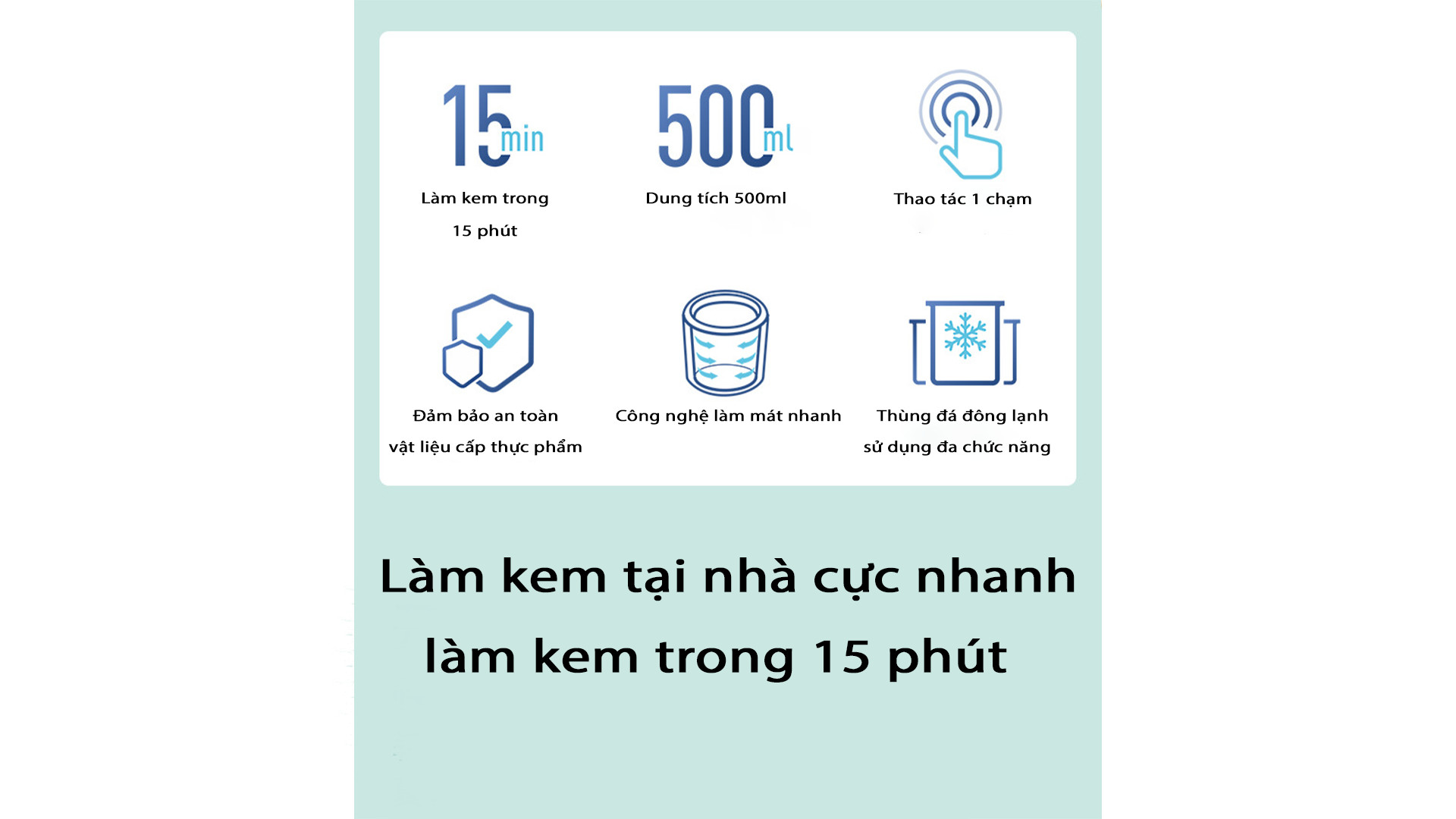 Máy làm kem giải nhiệt cho mùa hè 2022