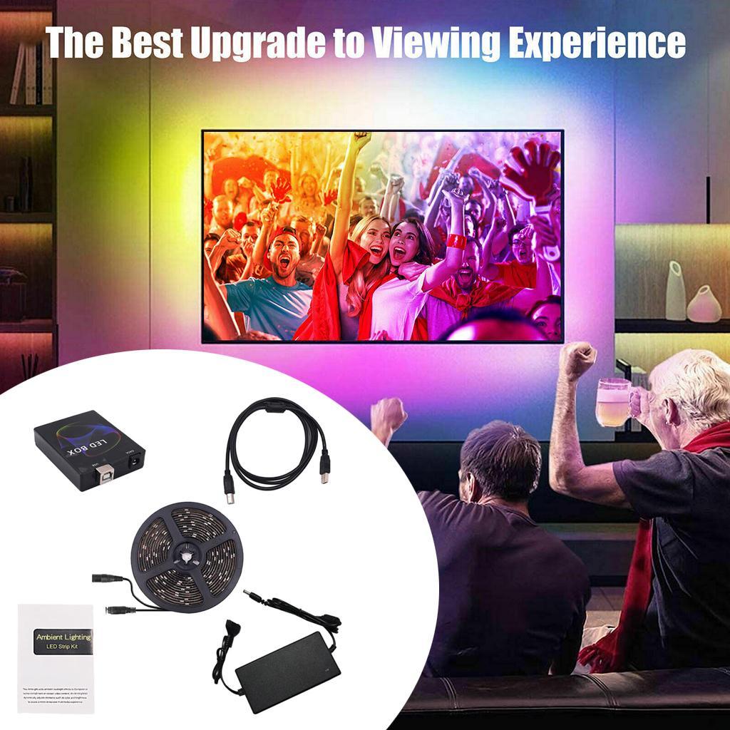 5050 LED Strip Lights with Remote Controller for TV Kitchen Desk Decor 1m
