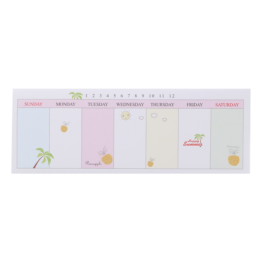 Tập Giấy Note Ghi Chú Kế Hoạch Tuần