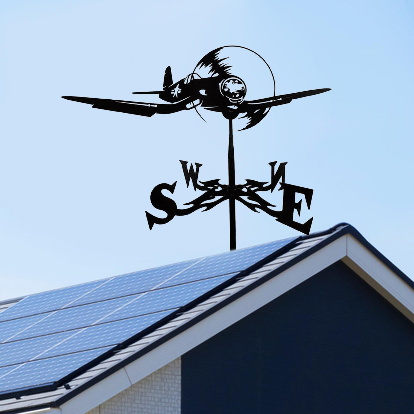 2x Weather Vane Yard Wind Direction Indicator Kit Bracket Weathervane