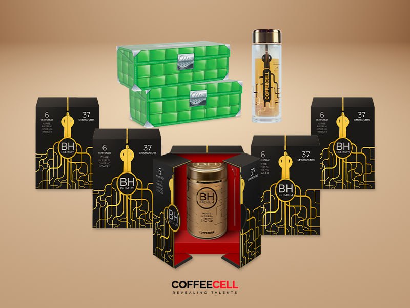 Bột Nhân Sâm Thượng Hạng BH Premium Với Bạch Sâm Hoàng Đế COFFEECELL - Dinh Dưỡng Thần Kinh, Năng Lượng & Sức Mạnh - Hàng Chính Hãng