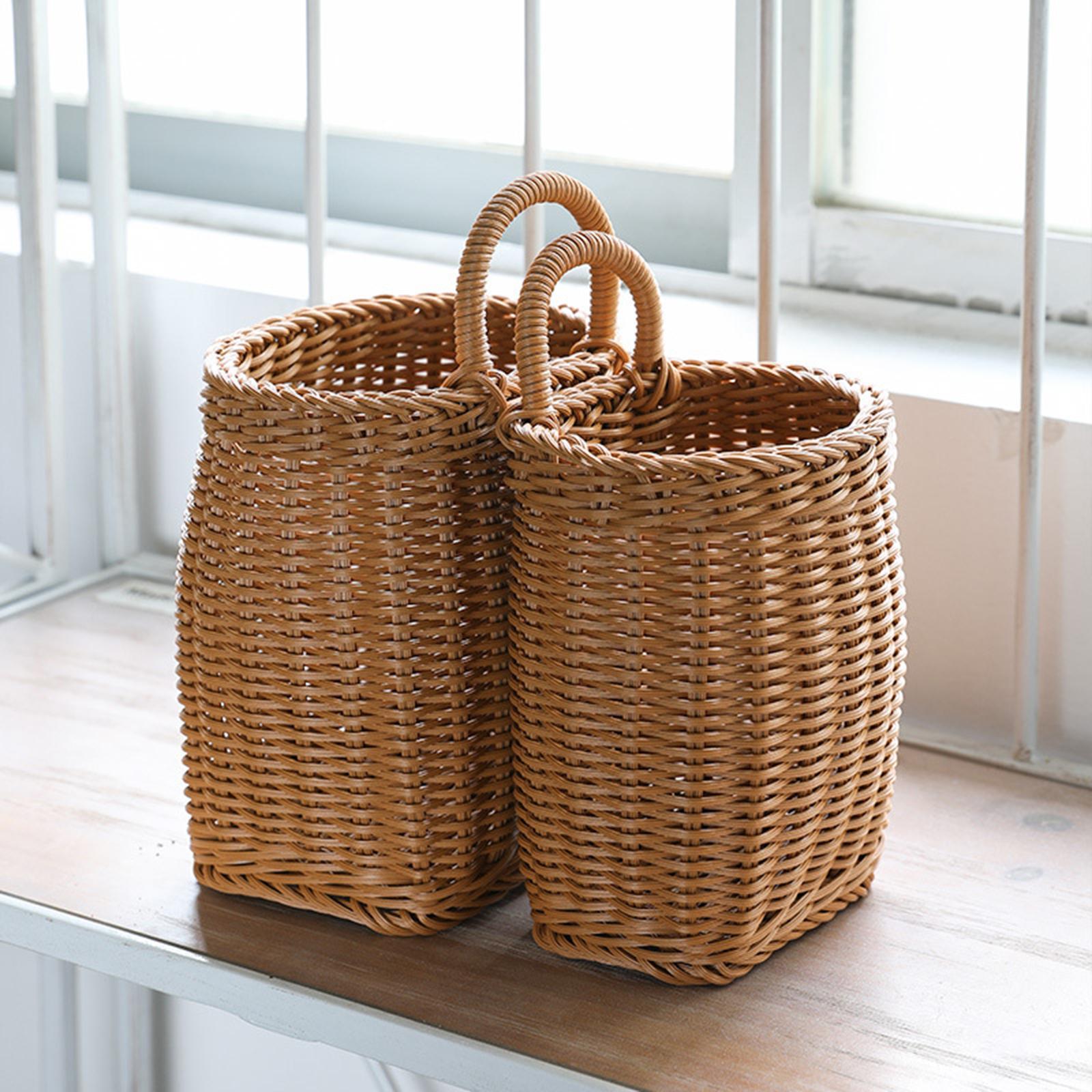 Kitchen Hanging Storage Basket Pot Plants Holder for Pantry Bathroom Home Office